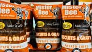 The Biscuits & Gravy potato chips come in 8-oz bags for over $3.99 (Image via Mountaineer Meat Market and SeaFood Co.)